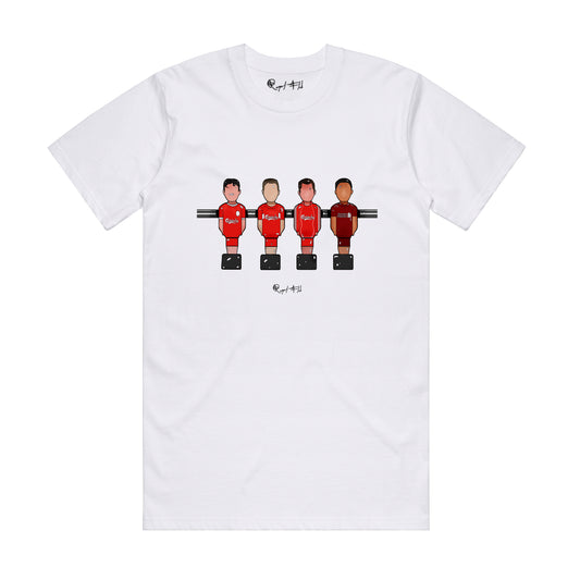 SCOUSERS IN OUR TEAM WHITE TEE