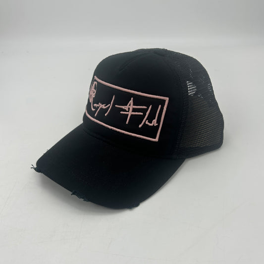 PINK FOAM DISTRESSED CAP