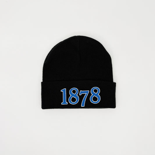 1878 Reverse Blue Black Beanie