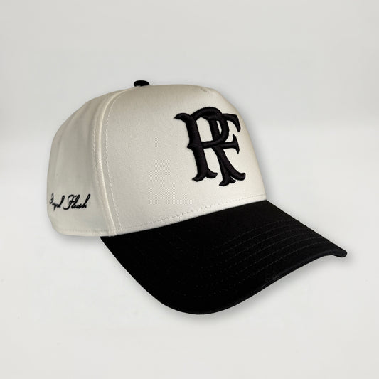 RF White And Black Baseball Cap