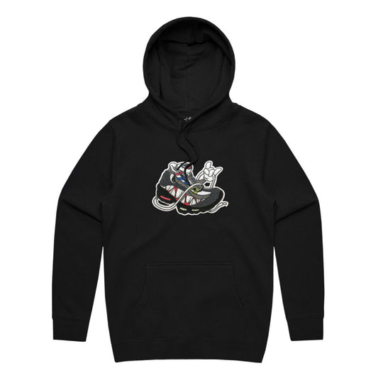 Greedy Shark Black Hoody